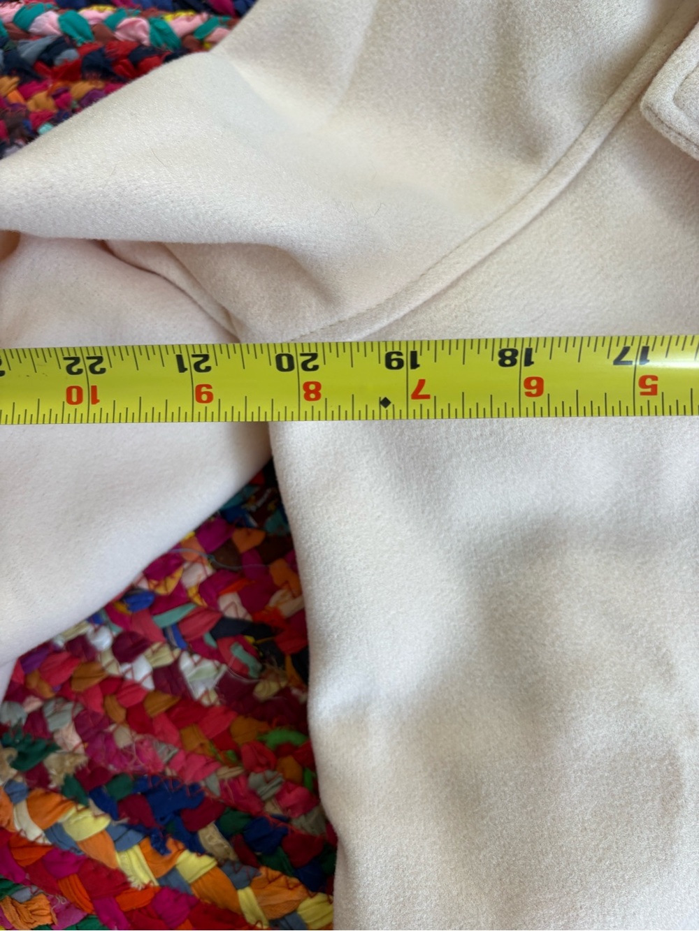 WOMENS LIGHT APRICOT WINTER PEA COAT - Picture 8 of 9